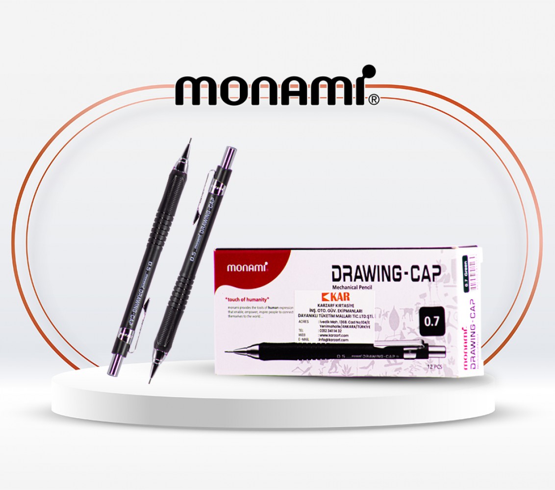 MONAMİ DRAWING-CAP VERSATİL KALEM 0.5 MM BLACK