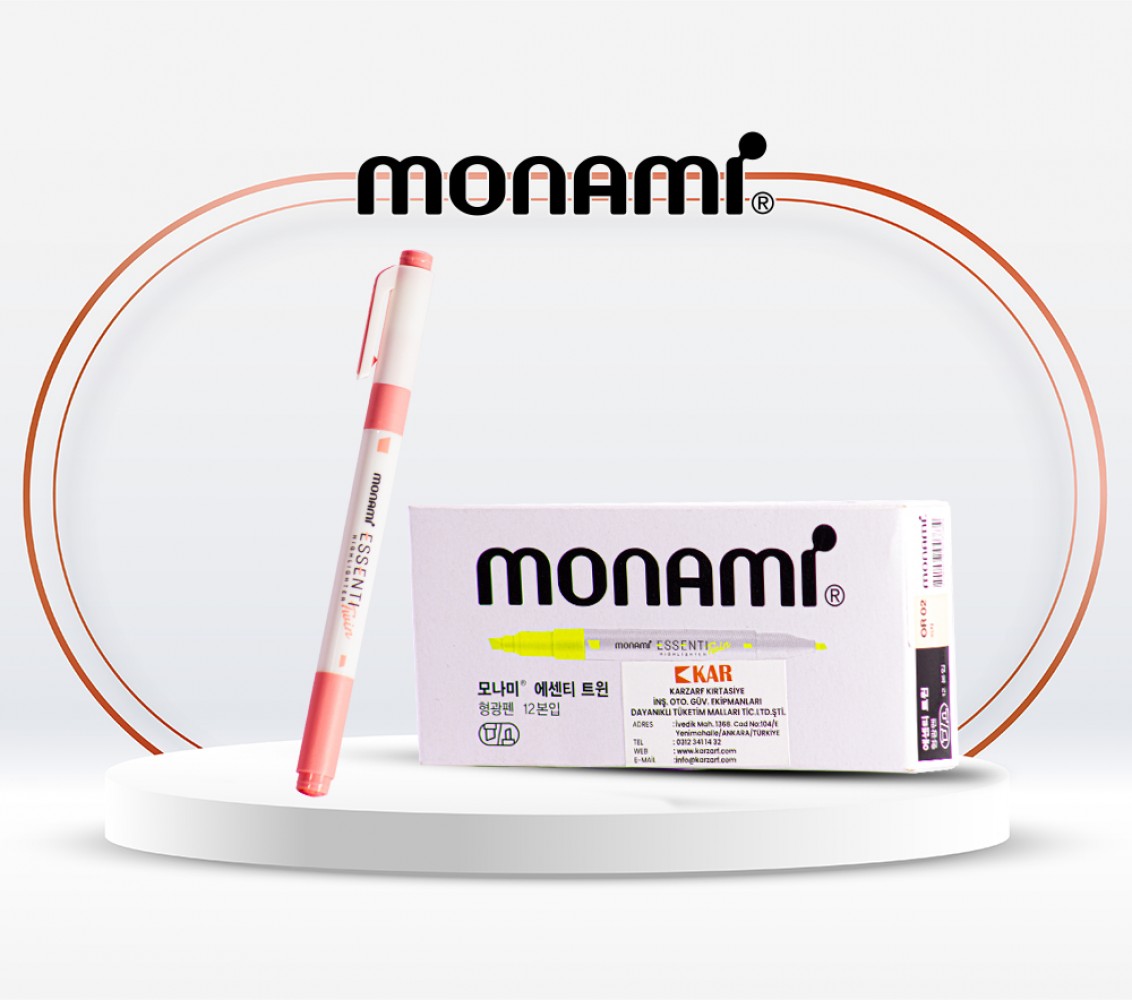 MONAMİ ESSENTİ TWİN FOSFORLU KALEM OR02 PEACH