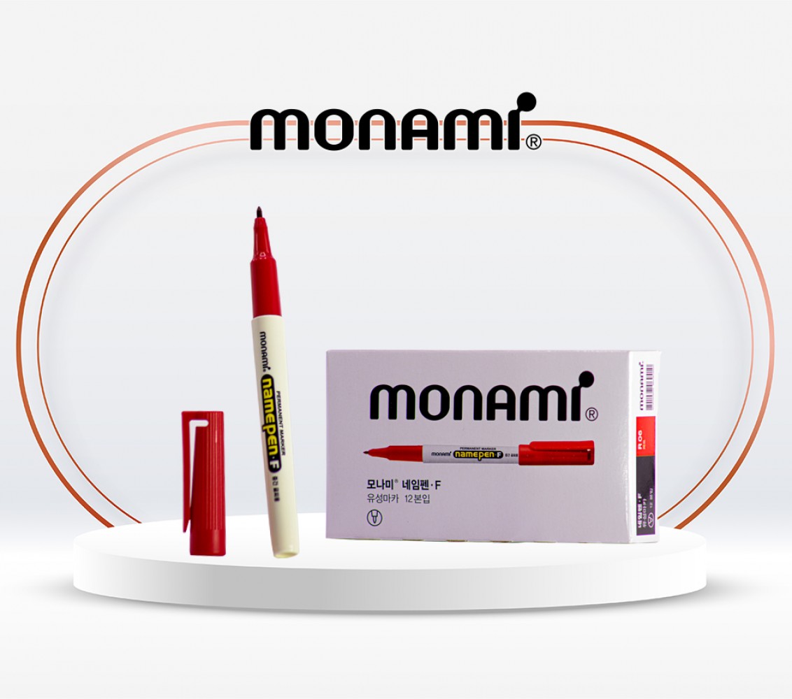 MONAMİ NAMEPEN PERMANENT MARKÖR KIRMIZI 12 Lİ R06