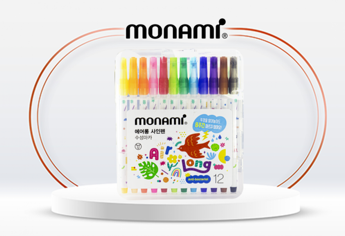 MONAMİ AİRLONG KURUMAYAN KEÇELİ KALEM 12 Lİ