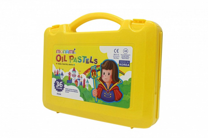 MONAMİ PASTEL BOYA 36 RENK PLASTİK KUTULU